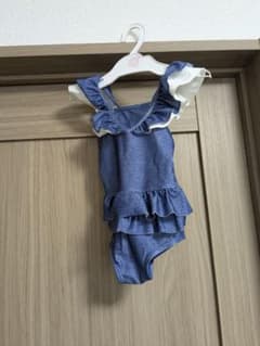 フリル付きネイビー水着 95cm以下のサムネイル