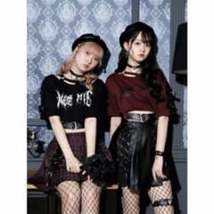 最終値下げ NOEMIE レザーベルトクロップド毛Tシャツ ブラック 地雷のサムネイル