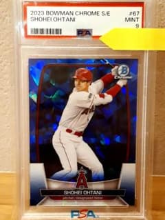 【PSA9鑑定品】大谷翔平2022 Bowman Chrome Sapphire PSA9 大谷翔平 サファイア Topps Bowman Chrome ＃67 - メルカリ
