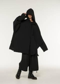 GroundY 2018aw コットンミニ裏毛ビッグマントのサムネイル