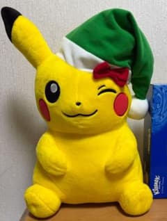 ポケモン ピカチュウ ぬいぐるみ クリスマス サンタ帽子のサムネイル