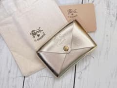 とてら☆【新品】イルビゾンテ がま口 ケース プラチナゴールド 新品 イルビゾンテ ☆限定カラー☆ カードケース 人気 プラチナ