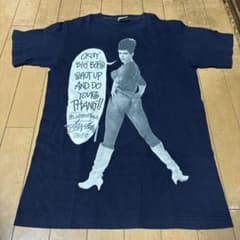 OLD STUSSY MADE IN USA プリントTEE(S/NAVY)