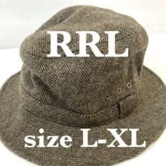 더블 RL 헤링본 트위드 햇 버킷햇