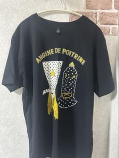 ANGINE DE POITRINE 公式輸入Tシャツ ブラック L - メルカリ