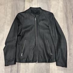 STUDIOUS ラムレザー シングルライダースジャケット 2 ブラック 日本製のサムネイル