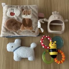 ベビー用 知育玩具 布絵本 ラトル セットのサムネイル