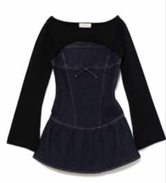 andmary Bonnie denim mini dress - メルカリ