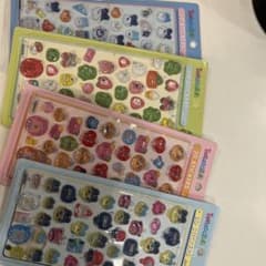 硬いシール4枚セット　立体シールのサムネイル