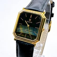 稼働品 WALTHAM ゴールド ブラック クォーツ レディース腕時計 s-l400.jpg