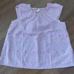 H&M ストライプドット柄トップス 86㎝のサムネイル