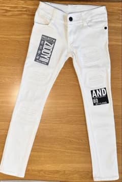 【ZIDDY】白 デニムパンツ 140cmのサムネイル