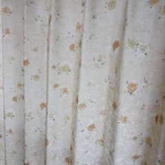 田園風プリントカーテン　1.5倍ヒダ　Aフック仕様 幅1m×丈1.8m 2枚入りのサムネイル