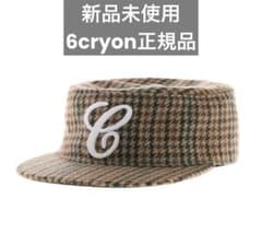 6CRAYON キャップ シティボーイ ピルボックス 千鳥柄 y2k - メルカリ