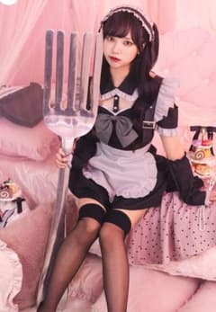 クリアストーン メイド服 ヤムヤムヤミー 憂鬱 ブラックのサムネイル