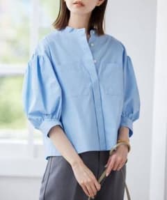 新品未使用タグ付　SLOBE IENA タイプライターランタンスリーブブラウスのサムネイル