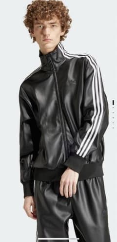 adidas フェイクレザージャケット　2XLのサムネイル