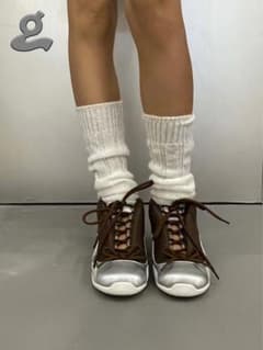 GRAPE Bow Basketball Shoes 25新作シューズブラウン - メルカリ