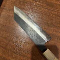 包丁 切付け型三徳 白紙1号軟鉄割込 - メルカリ