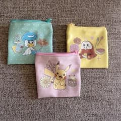 ポケモン ミニポーチ 3種セット　ピカチュウ　クワッス　ホゲータのサムネイル