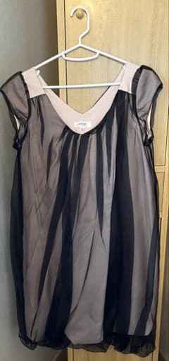 【美品】ランバン オン ブルー バルーンワンピース シフォン 結婚式 パーティーのサムネイル