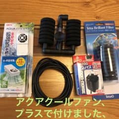 観賞魚用エアーポンプとスポンジフィルターのセットのサムネイル