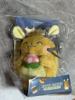Pokémon EDIYA COFFEE デデンネ ぬいぐるみキーホルダー - メルカリ