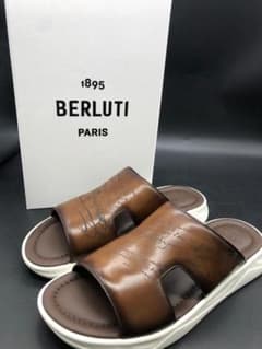 試着のみ BERLUTI ベルルッティ シャドウ レザーサンダル G0000 - メルカリ