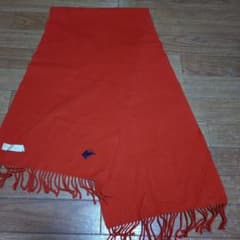 Burberrys バーバリー マフラー カシミヤ100% レッドのサムネイル