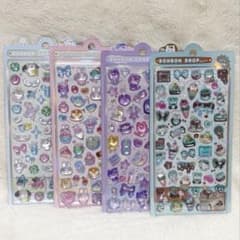 ボンボンドロップシール4種セット ちょこみん・まじょねこ・すいーつ