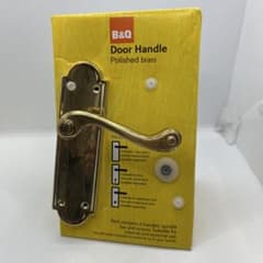 【未使用】アンティーク　ドアノブ　真鍮カラー　海外製POLISHED BRASS