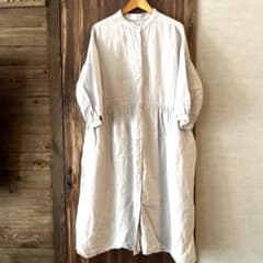 SEASON REASON ロングシャツワンピース ベージュ LLのサムネイル