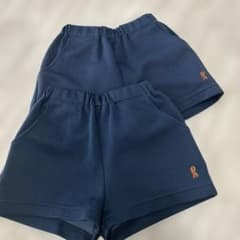 Rブランド ネイビー ハーフパンツ 2枚セットのサムネイル
