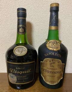 ナポレオン/Hennessy,V.S.O.P bisquit コニャック古酒2本のサムネイル