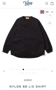 KEBOZ NYLON BB L/S SHIRT【BLACK】のサムネイル