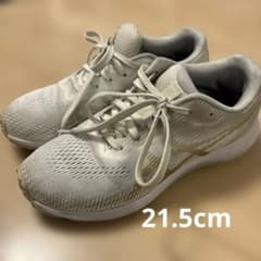 ASICS レーザービーム　ホワイト ゴールド　 ランニングシューズのサムネイル