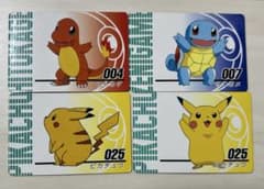 ポケモンカード ミニカード アニメコレクション カードダス 4枚セット