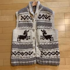 フラワー様専用  カナダ製カウチン ベストのサムネイル