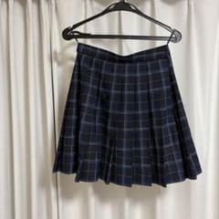 ネイビー チェック柄 スクールスカートのサムネイル