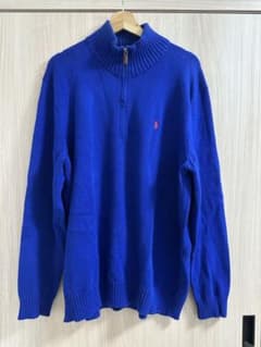 Polo by Ralph Lauren ハーフジップセーター XL 青のサムネイル