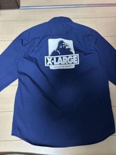 X-LARGE ネイビー 長袖シャツ XLのサムネイル