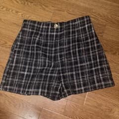 ZARA ショートパンツ　チェック柄のサムネイル
