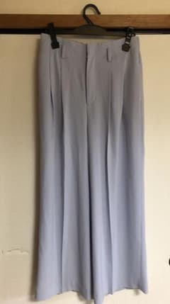 〈美品〉UNIQLO ワイドパンツ　＊ブルーのサムネイル