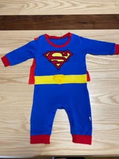 スーパーマン ロンパース　ハロウィン　コスプレ　サイズ80のサムネイル