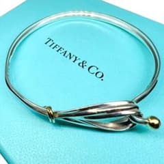 極美品】TIFFANY ブレスレット コンビ フック＆アイ 925 750希少