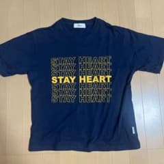ffein. STAY HEART Tシャツ ネイビーのサムネイル