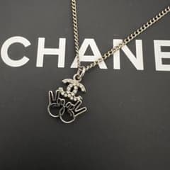 美品✨激レア✨シャネル ネックレス ダブルピース ココマーク ライン 