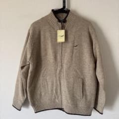 Crocodile ジップアップニット ベージュ Lのサムネイル