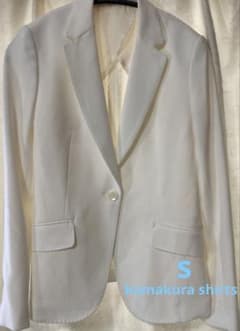 kamakura shirts 鎌倉シャツ ホワイト テーラードジャケット S - メルカリ