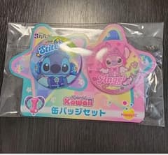 ディズニー スティッチ エンジェル 缶バッジセットのサムネイル